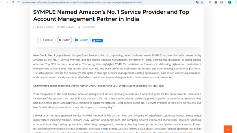 How SYMPLE Helps Global SMBs Grow: Inside an Amazon-Approved SPN Partner’s Advantage